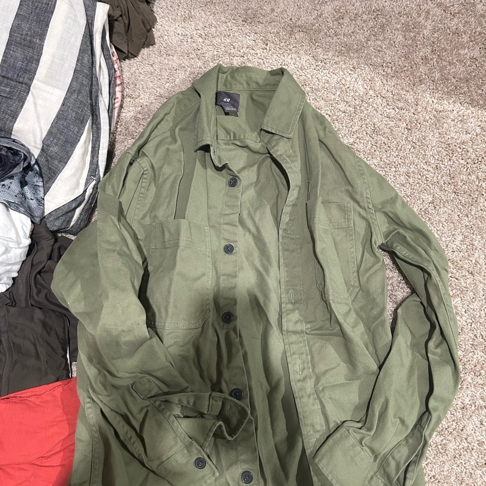 H&M Sage Green Casual Shirt